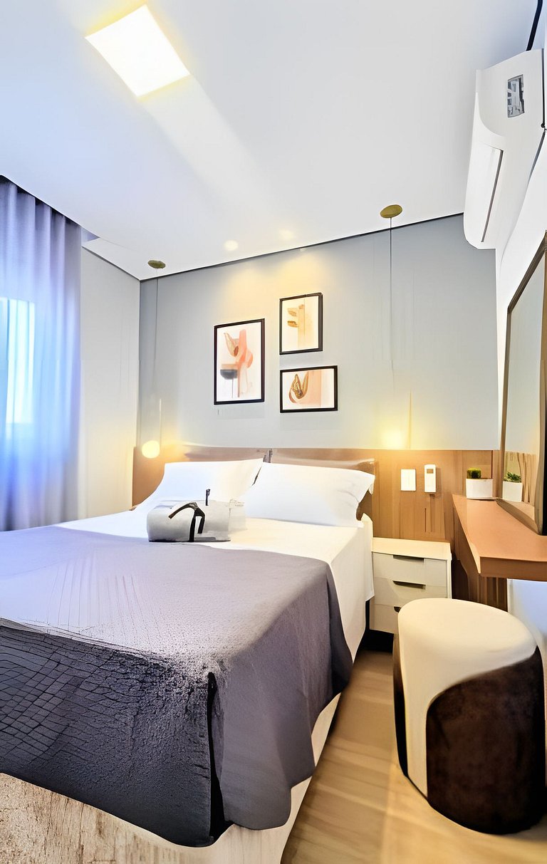 Apto 2/4 com Wi-Fi, TV, piscina e garagem | 1402