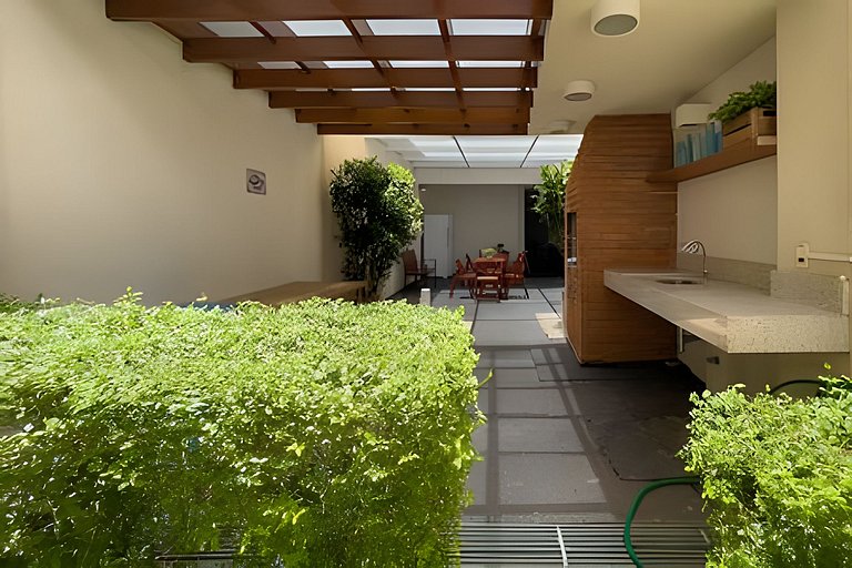 Apartamento 1604, 1/4, sala, TV, cozinha completa