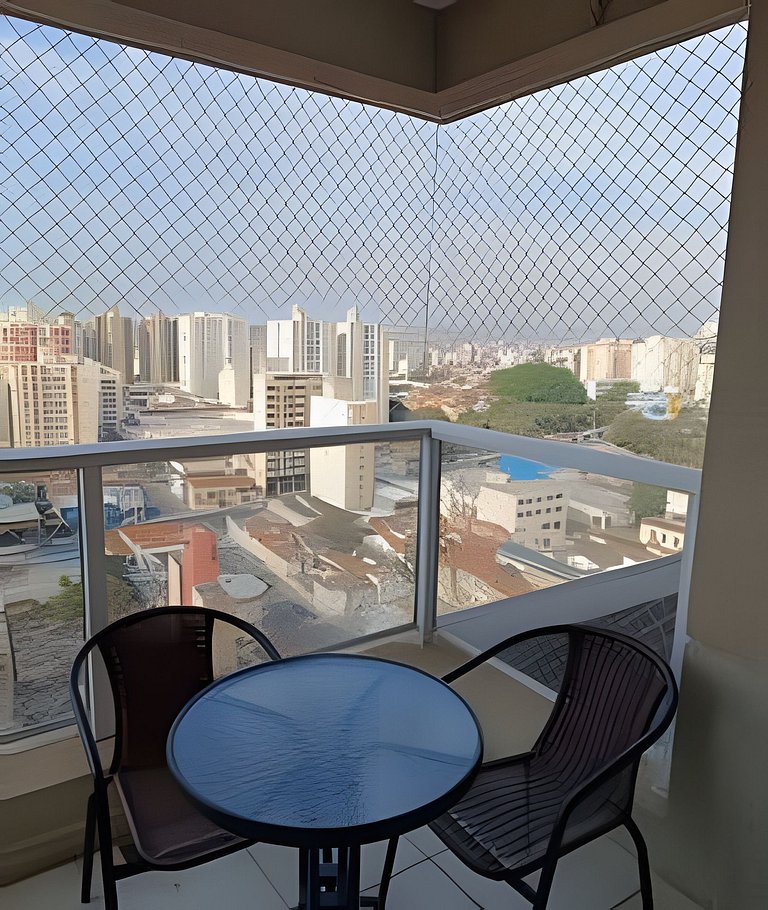 Apto 1/4 com Wi-Fi, TV, piscina e garagem | 1903