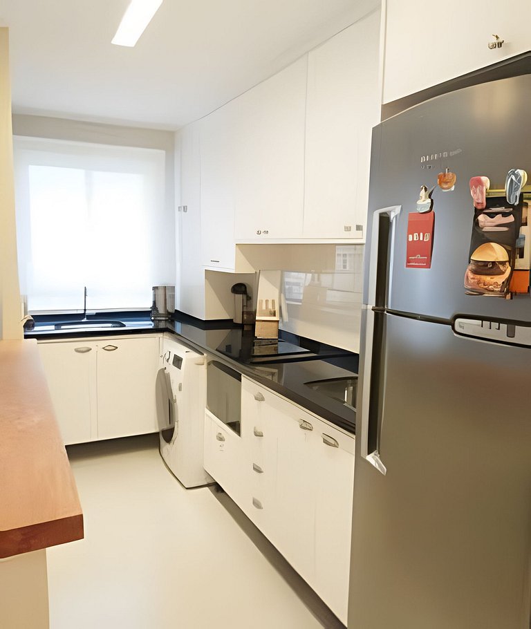 Apto 1/4 com Wi-Fi, TV, piscina e garagem | 1903