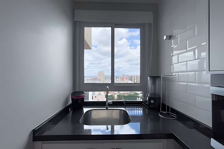 Apto 1/4 com Wi-Fi, TV, piscina e garagem | 1903