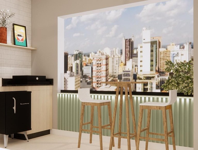 Sirius Sky 807 | Luxo nas Alturas | Adega + Wi-Fi